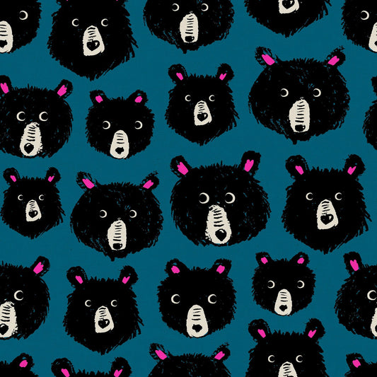 Ruby Star Society-Teddy And The Bears Thunder on Canvas-fabric-gather here online