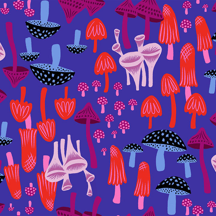 Ruby Star Society-Mushroom Land Blacklight-fabric-gather here online