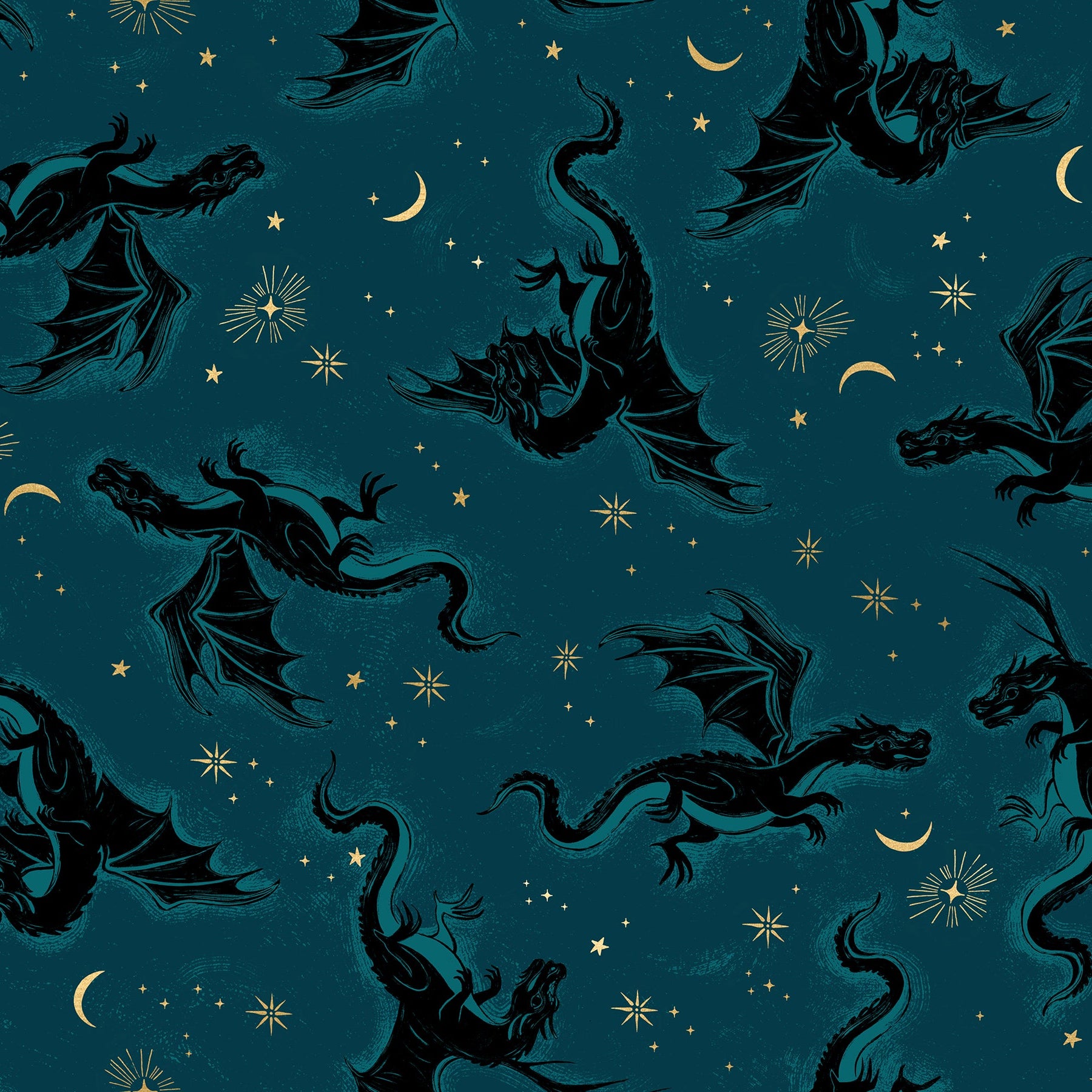 Ruby Star Society-Etched Dragons Metallic Galaxy-fabric-gather here online