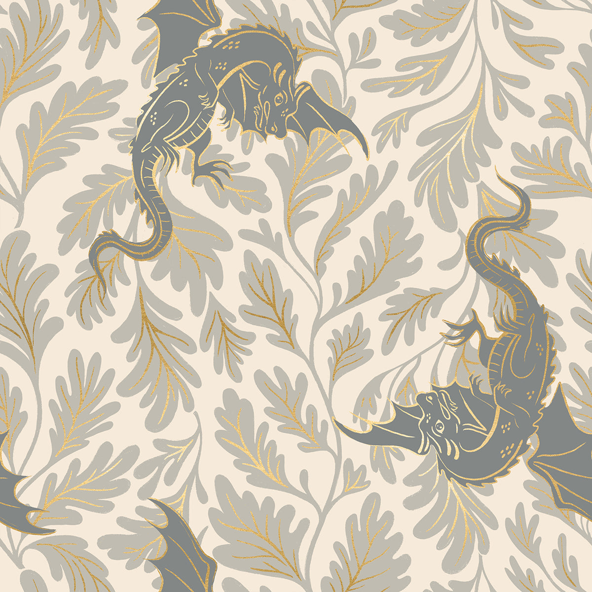 Ruby Star Society-Dragon Lair Metallic Oyster-fabric-gather here online