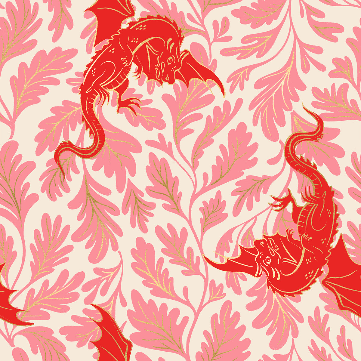 Ruby Star Society-Dragon Lair Metallic Dark Ruby-fabric-gather here online