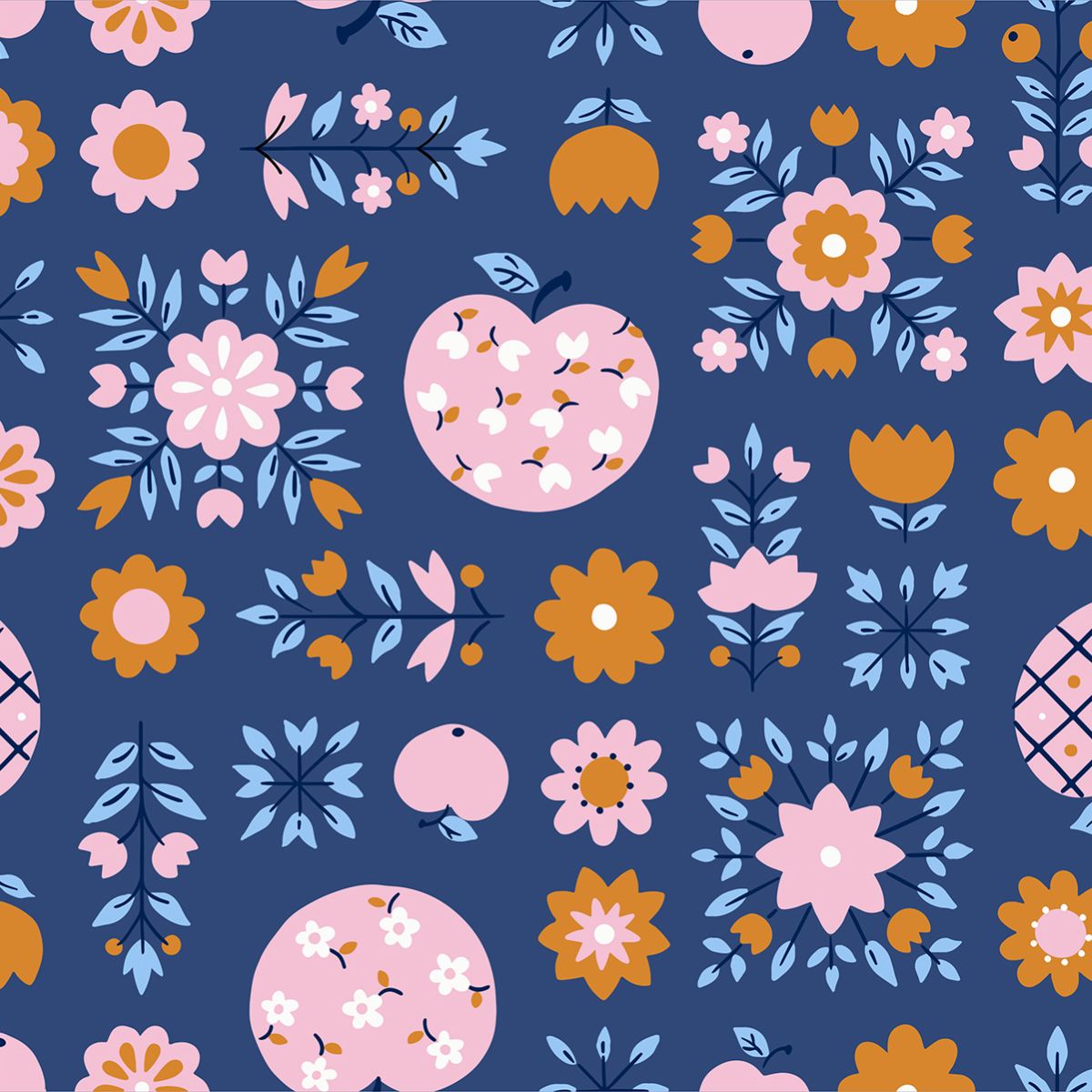 Ruby Star Society-Calico Apples Bluebell-fabric-gather here online