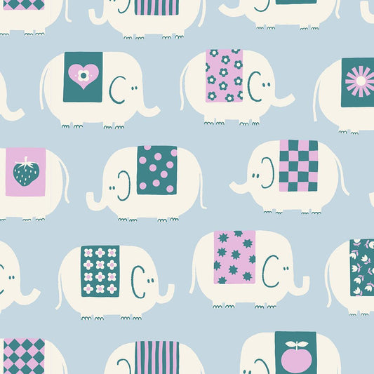 Ruby Star Society-Elephants Water Blue-fabric-gather here online