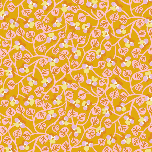 Ruby Star Society-Pansy Goldenrod-fabric-gather here online