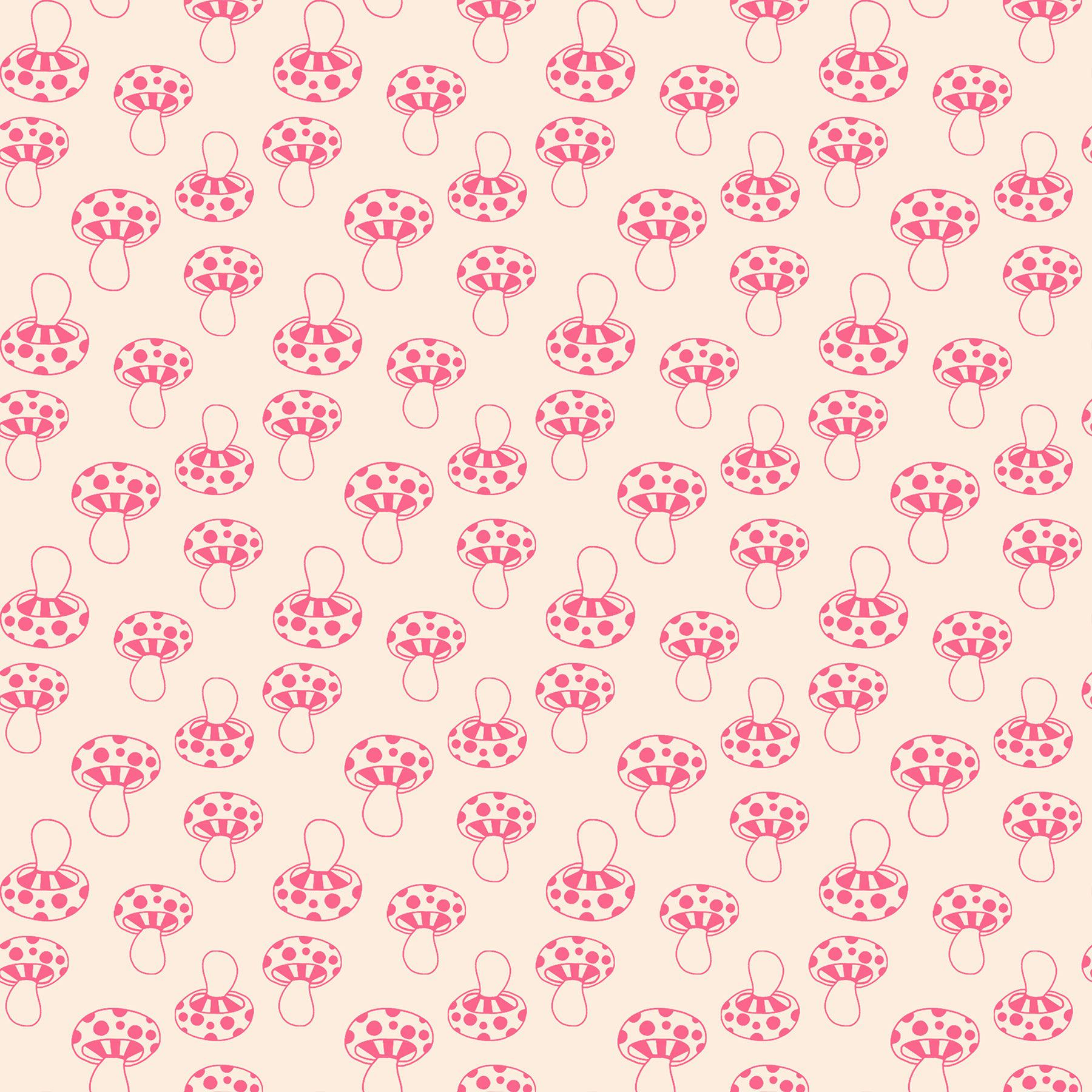 Ruby Star Society-Mushrooms Neon Pink-fabric-gather here online