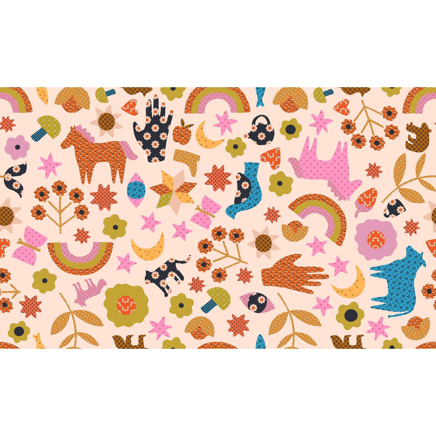 Ruby Star Society-Applique Menagerie Peach-fabric-gather here online