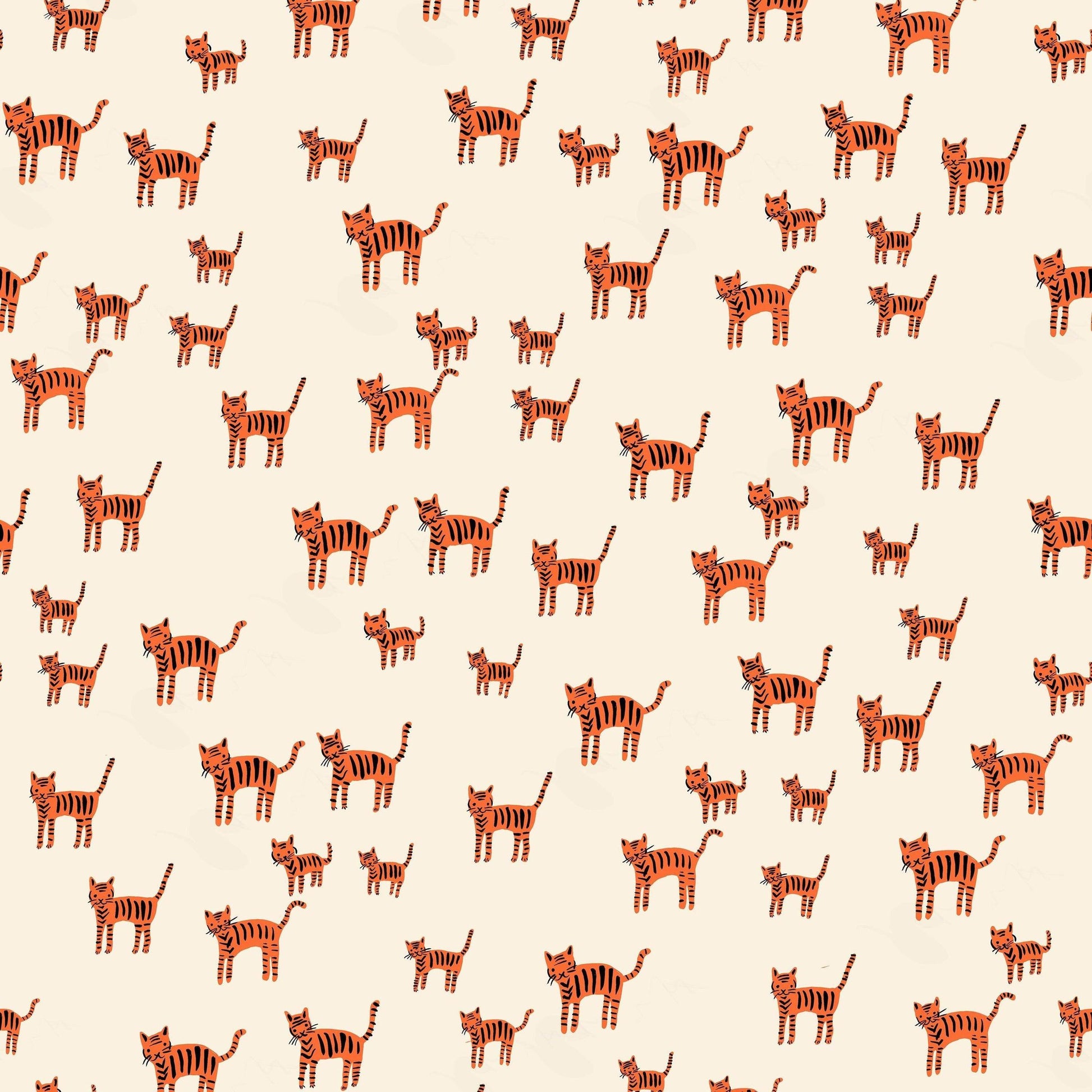 Ruby Star Society-Tiger Stripes Orange-fabric-gather here online