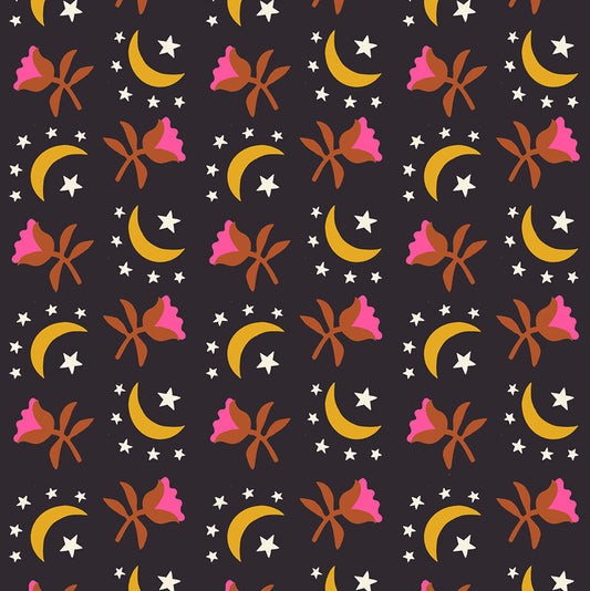Ruby Star Society-Moonflower Black-fabric-gather here online