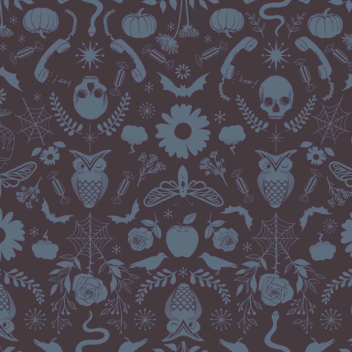 Ruby Star Society-Creepy Damask Caviar-fabric-gather here online