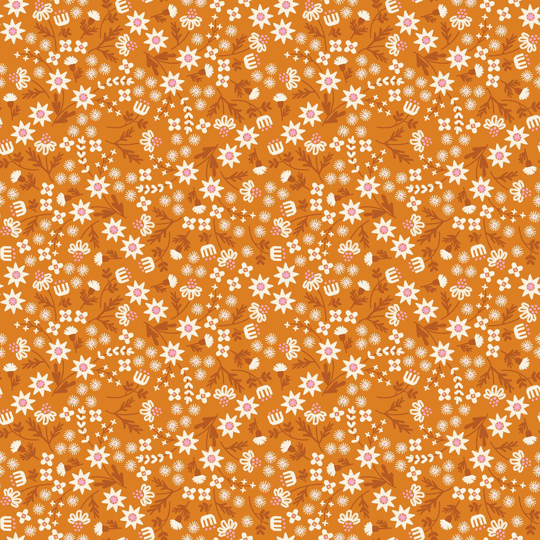 Ruby Star Society-Inflorescence Turmeric-fabric-gather here online