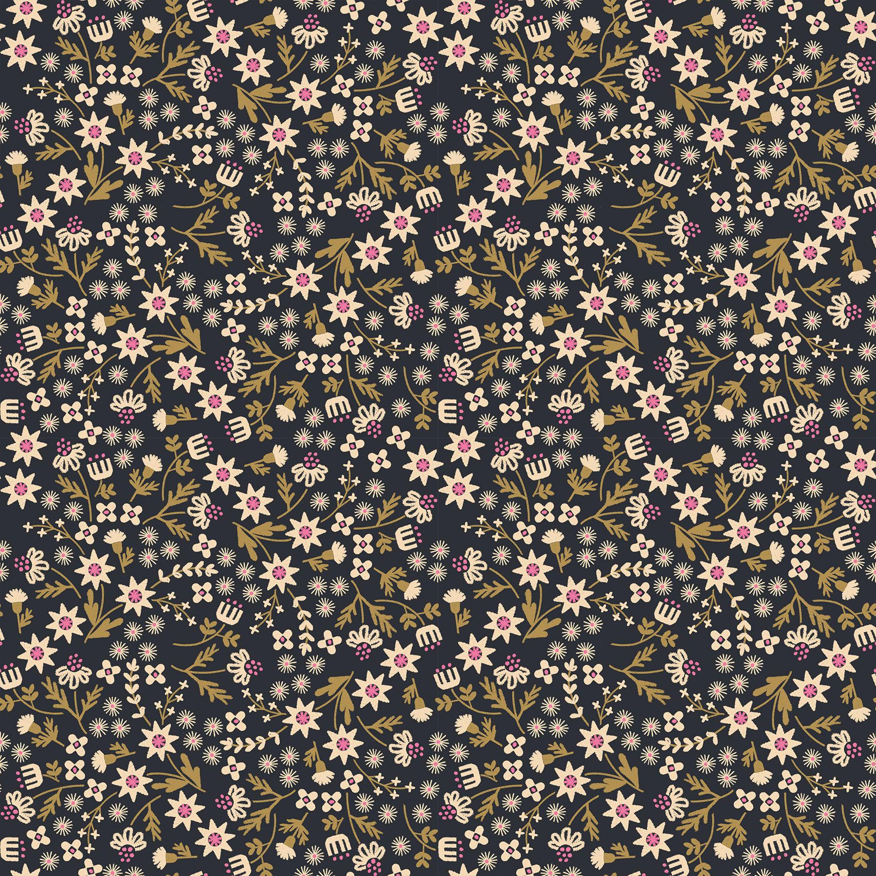 Ruby Star Society-Inflorescence Soft Black-fabric-gather here online