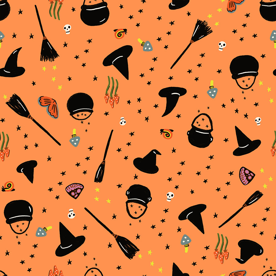 Ruby Star Society-Freaky Familiars Pumpkin-fabric-gather here online