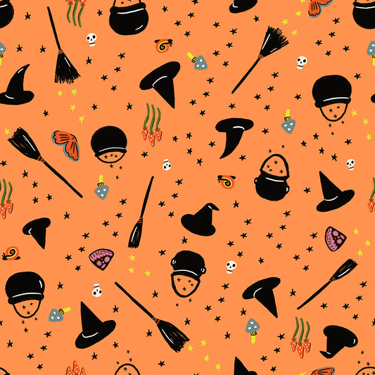 Ruby Star Society-Freaky Familiars Pumpkin-fabric-gather here online