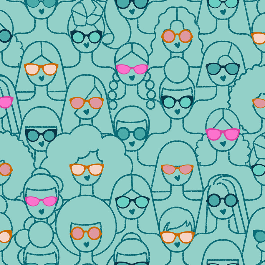 Ruby Star Society-Shine Girl Shine Lagoon-fabric-gather here online
