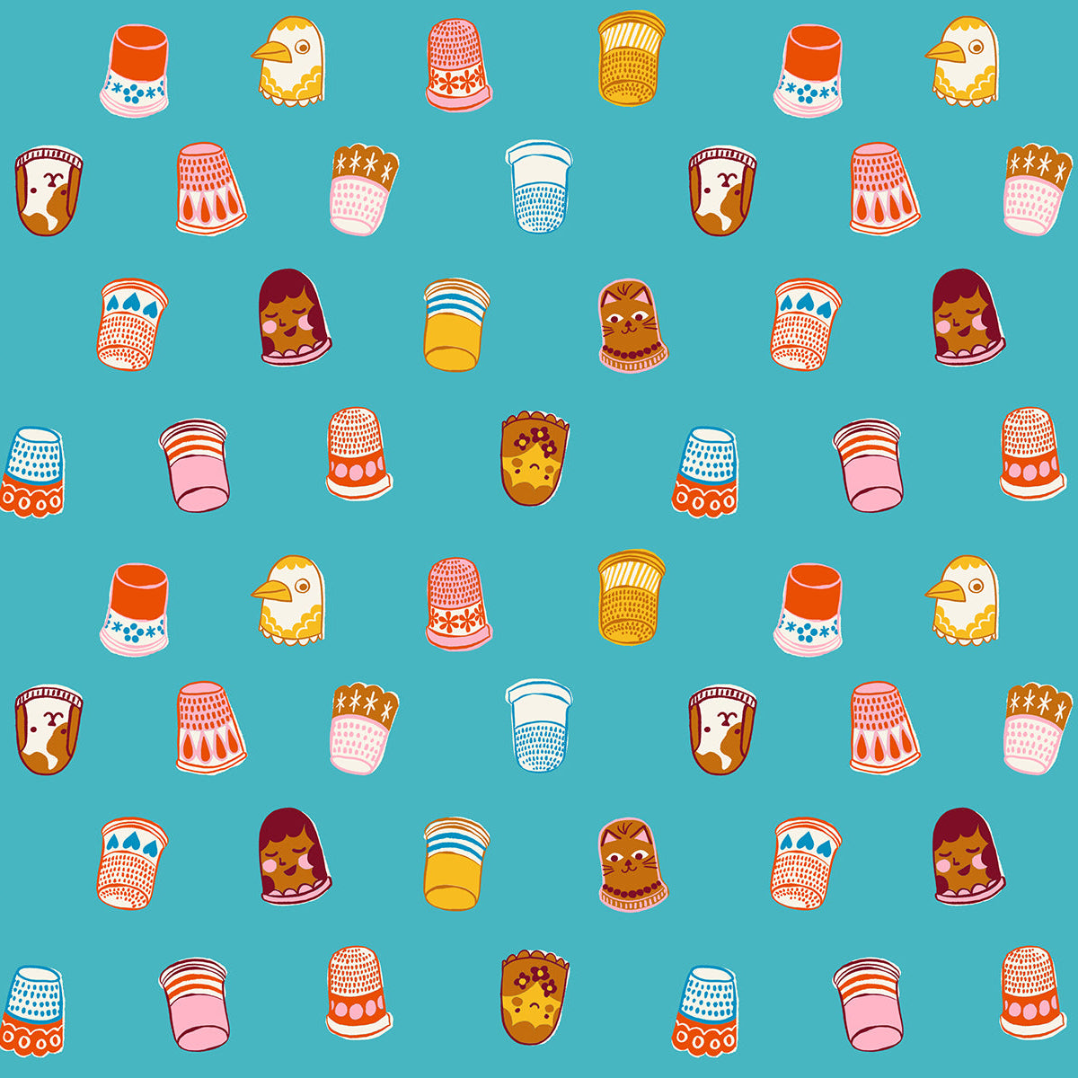 Ruby Star Society-Thimbles Turquoise-fabric-gather here online