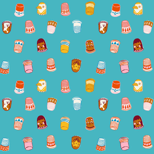 Ruby Star Society-Thimbles Turquoise-fabric-gather here online