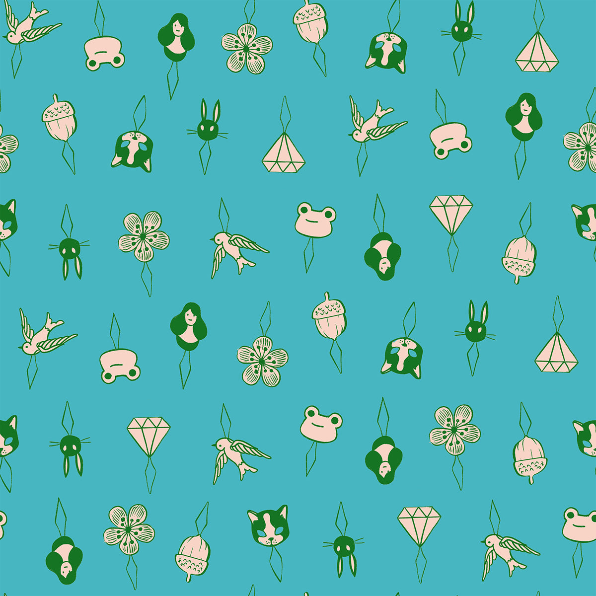 Ruby Star Society-Thread Charms Turquoise-fabric-gather here online