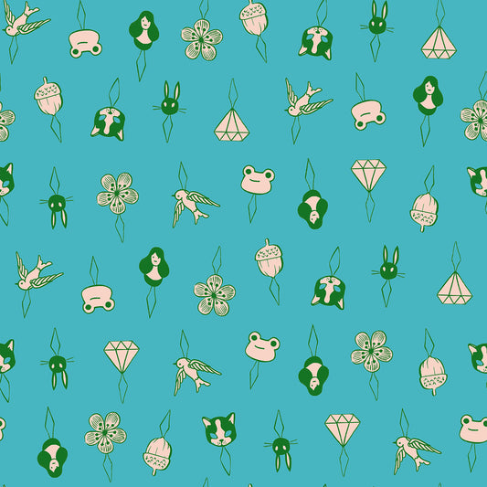 Ruby Star Society-Thread Charms Turquoise-fabric-gather here online