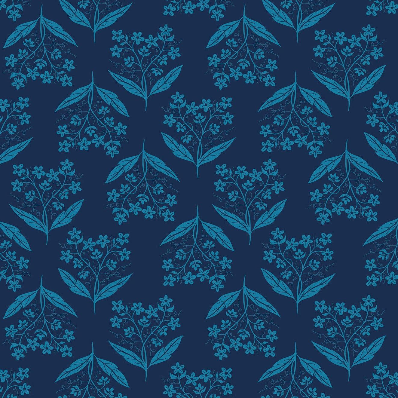 Ruby Star Society-Verbena Navy-fabric-gather here online