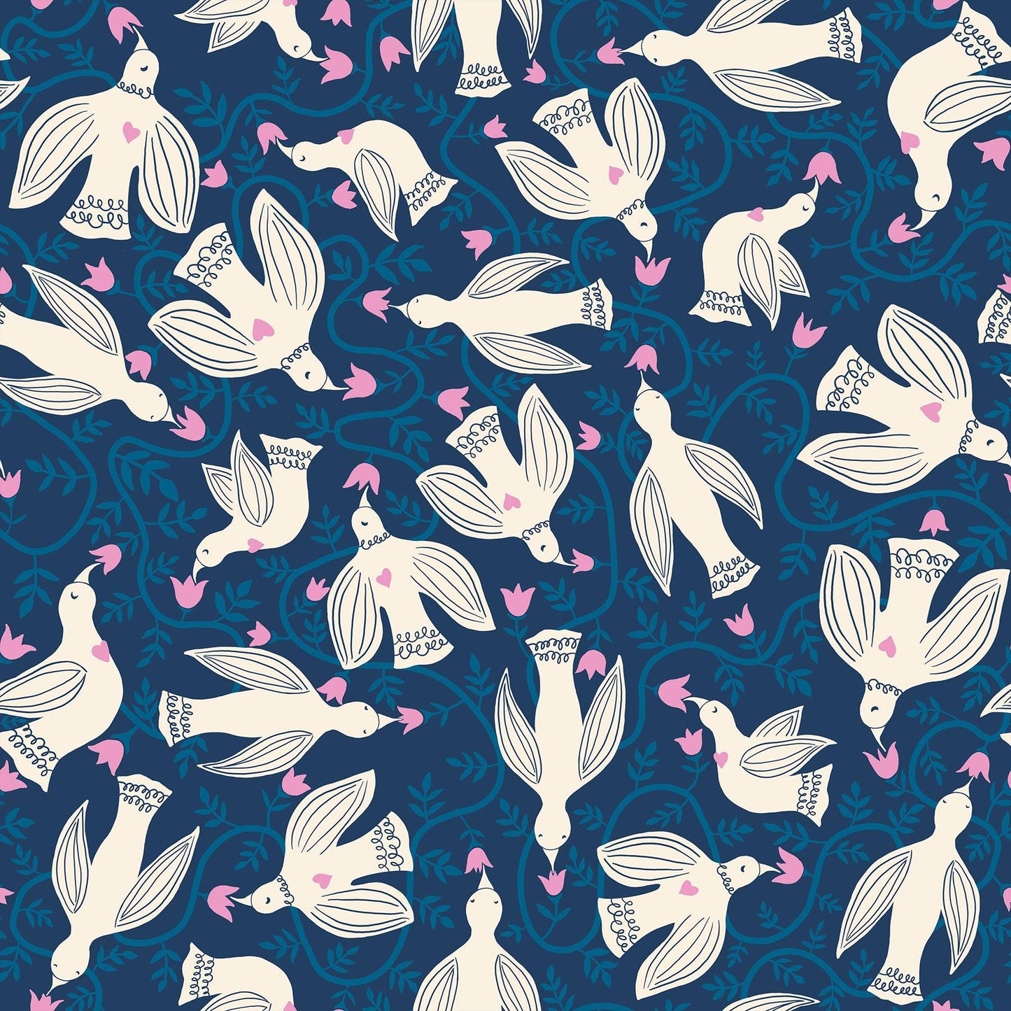 Ruby Star Society-Hummingbirds Bluebell-fabric-gather here online