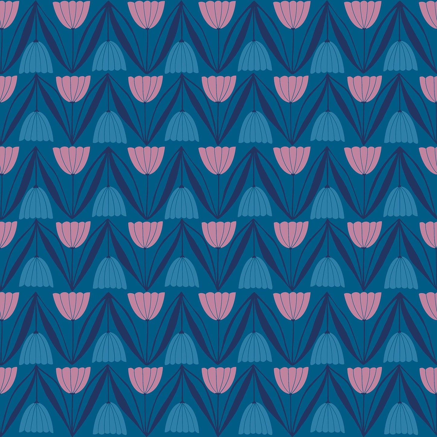 Ruby Star Society-Tulips Blue Raspberry-fabric-gather here online