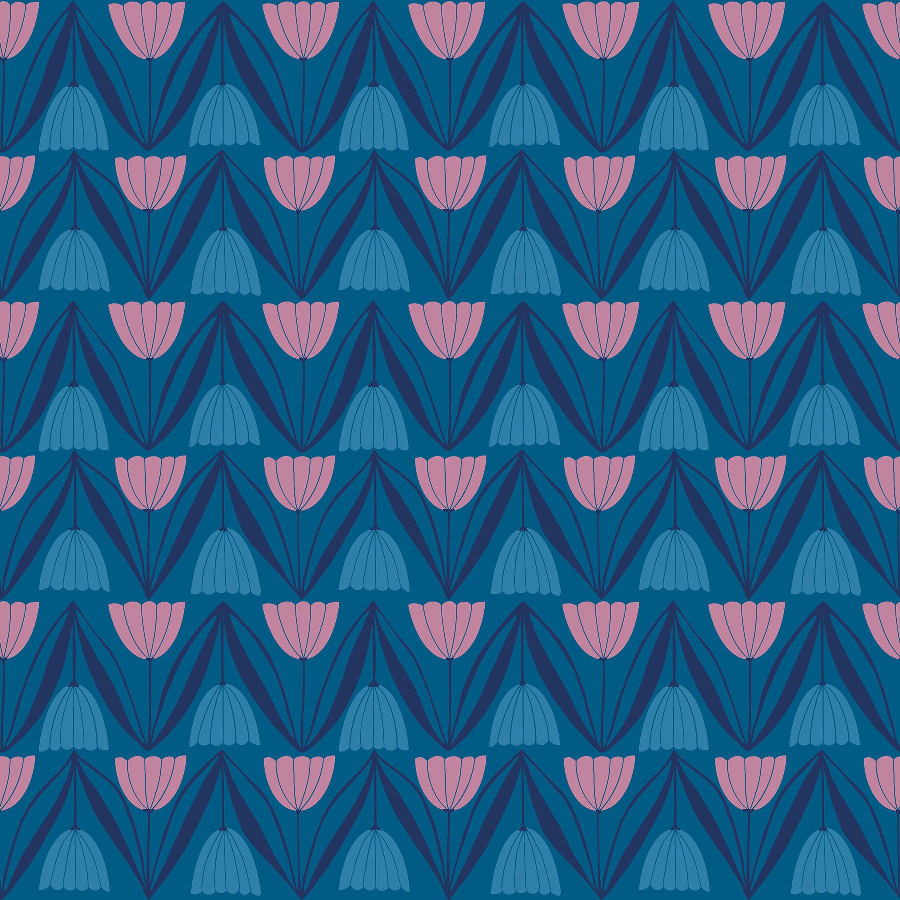 Ruby Star Society-Tulips Blue Raspberry-fabric-gather here online