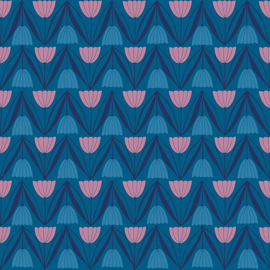 Ruby Star Society-Tulips Blue Raspberry-fabric-gather here online