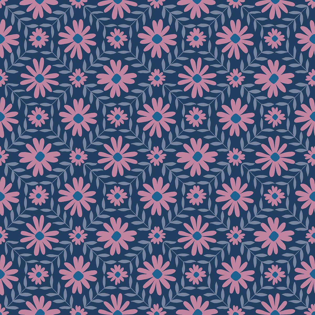 Ruby Star Society-Floral Endpaper Bluebell-fabric-gather here online