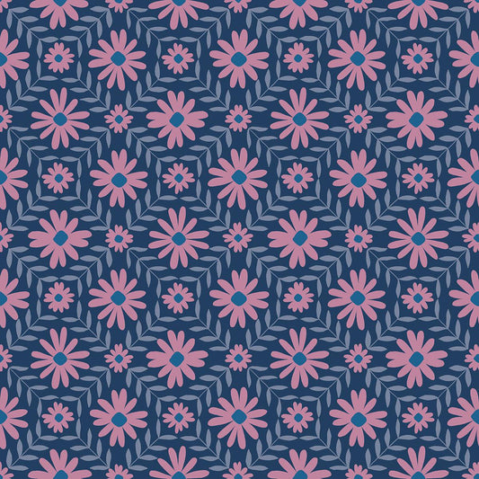 Ruby Star Society-Floral Endpaper Bluebell-fabric-gather here online