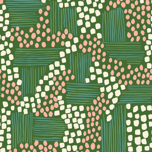 Ruby Star Society-Aerial View End Green-fabric-gather here online