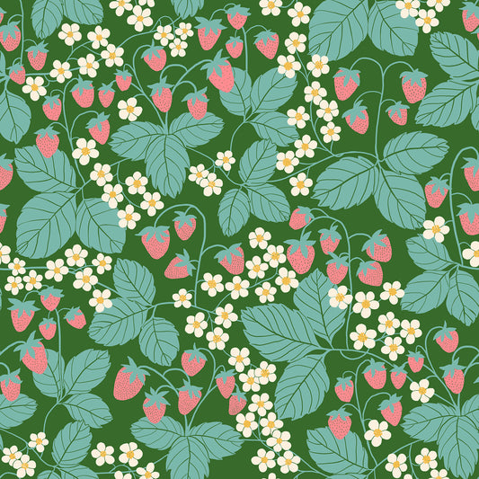 Ruby Star Society-Strawberry Field End Green-fabric-gather here online