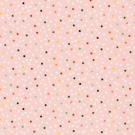Robert Kaufman-Polka Dots Pink-fabric-gather here online