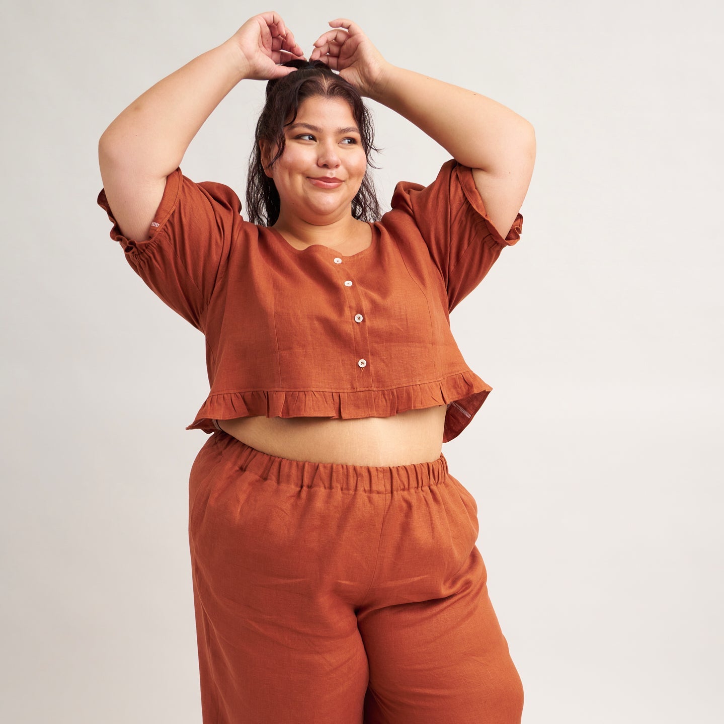 Matchy Matchy Sewing Club-Ruffle Brunch Set Pattern - PDF DOWNLOAD-sewing pattern-gather here online