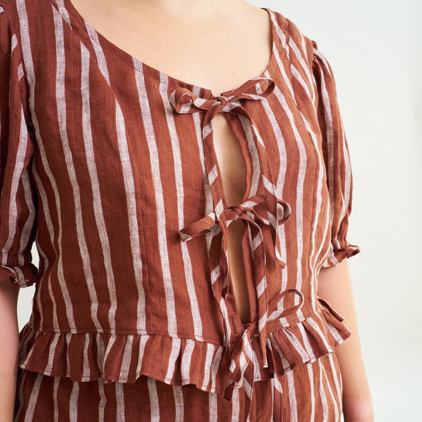 Matchy Matchy Sewing Club-Ruffle Brunch Set Pattern - PDF DOWNLOAD-sewing pattern-gather here online