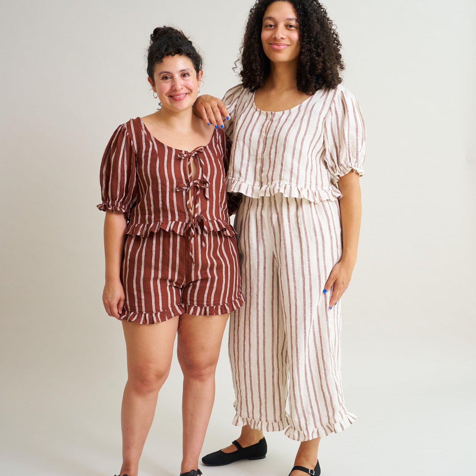 Matchy Matchy Sewing Club-Ruffle Brunch Set Pattern - PDF DOWNLOAD-sewing pattern-gather here online