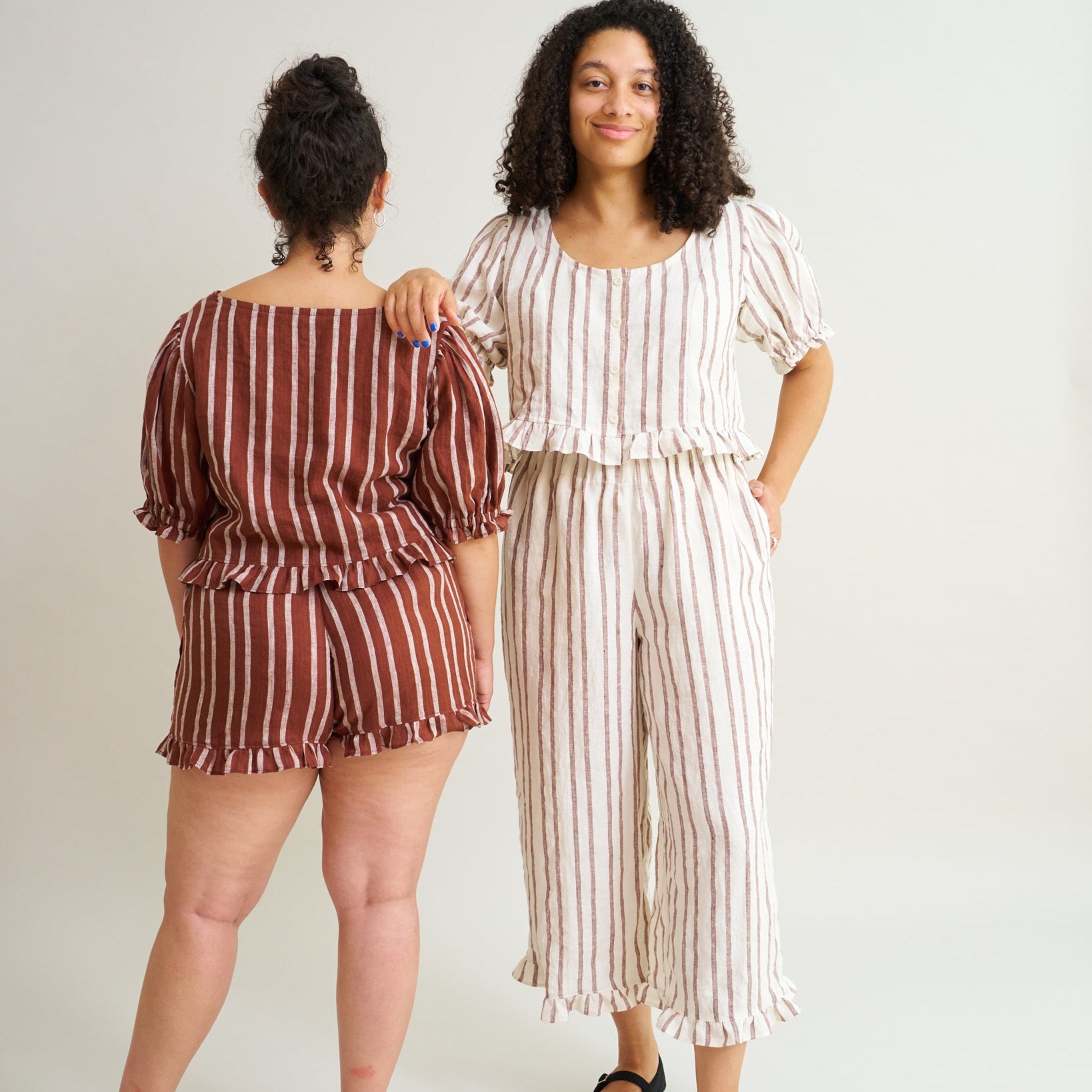Matchy Matchy Sewing Club-Ruffle Brunch Set Pattern - PDF DOWNLOAD-sewing pattern-gather here online