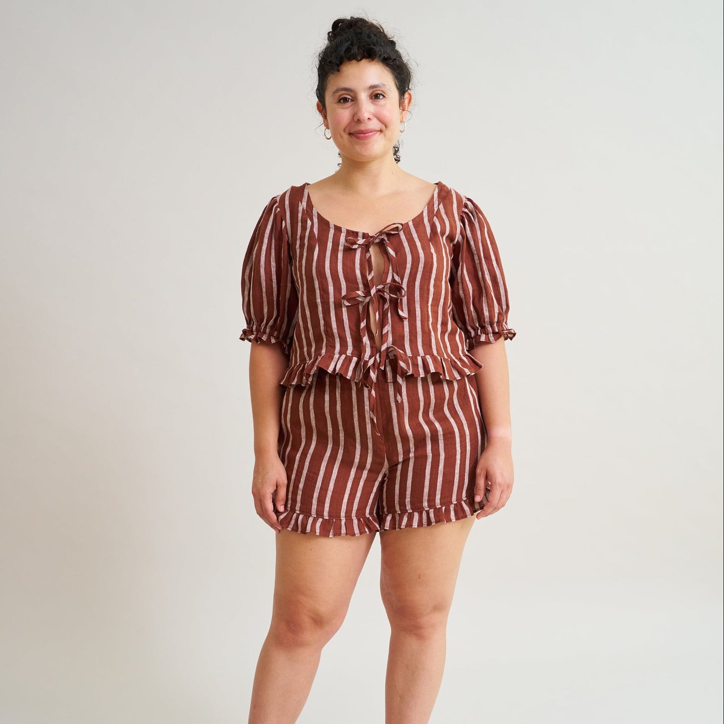 Matchy Matchy Sewing Club-Ruffle Brunch Set Pattern - PDF DOWNLOAD-sewing pattern-gather here online