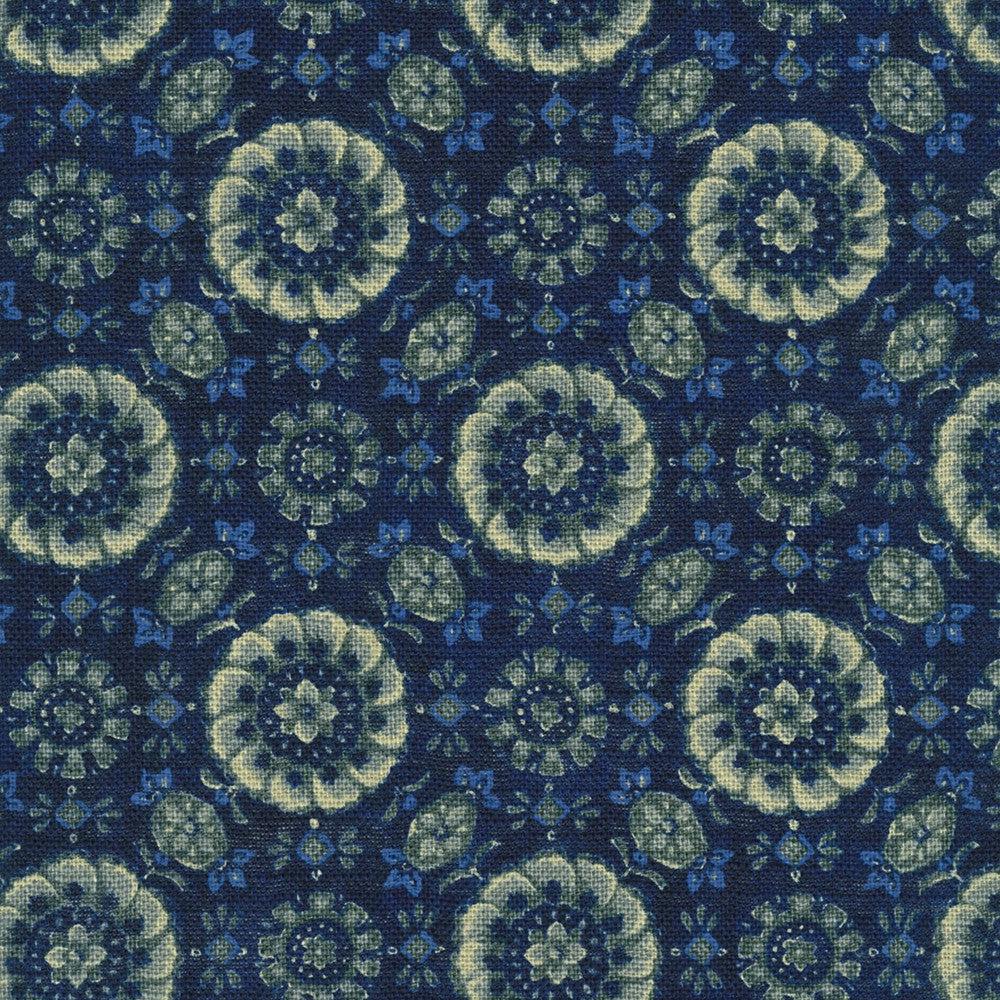 Robert Kaufman-Floral Harmony Navy-fabric-gather here online