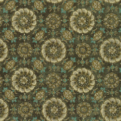 Robert Kaufman-Floral Harmony Brown-fabric-gather here online