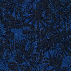 Robert Kaufman-Plisse Collection Tropical Leaves Navy-fabric-gather here online