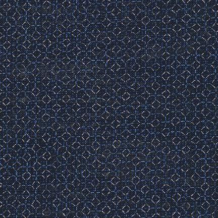 Robert Kaufman-Tile Navy-fabric-gather here online