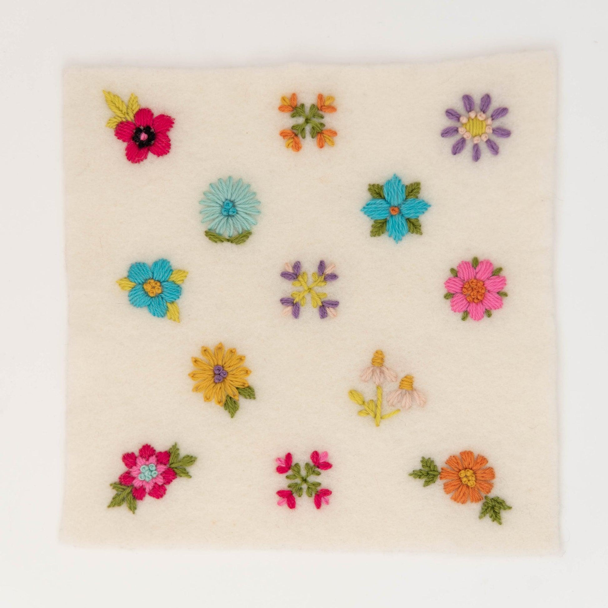 Ikigai Fiber-Stick & Stitch Embroidery Pattern - Scandi Flowers-embroidery pattern-gather here online