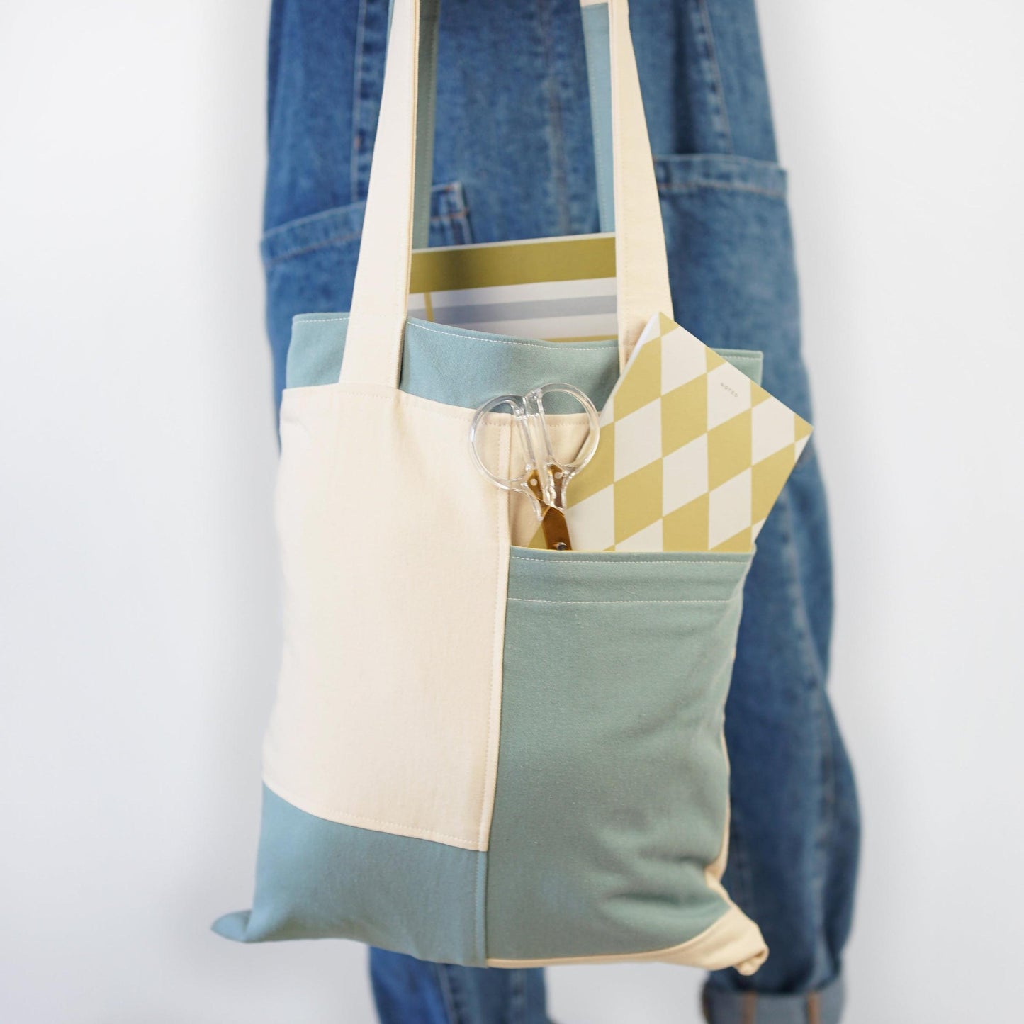 Stash Pocket Tote Pattern - PDF DOWNLOAD