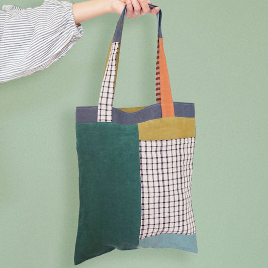 Matchy Matchy Sewing Club-Stash Pocket Tote Pattern - PDF DOWNLOAD-sewing pattern-gather here online