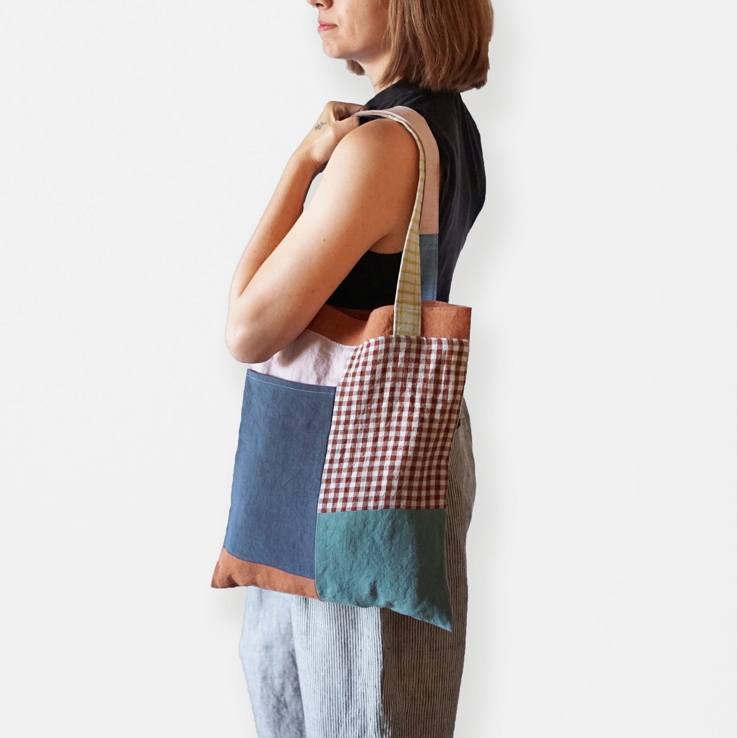Stash Pocket Tote Pattern - PDF DOWNLOAD