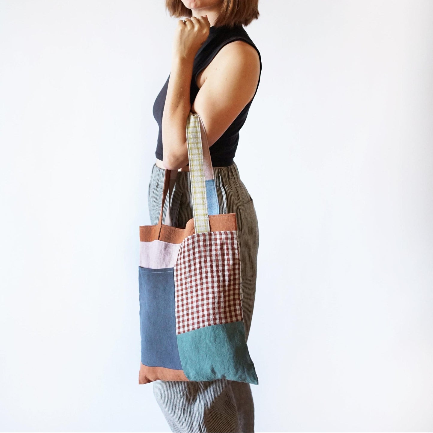 Stash Pocket Tote Pattern - PDF DOWNLOAD