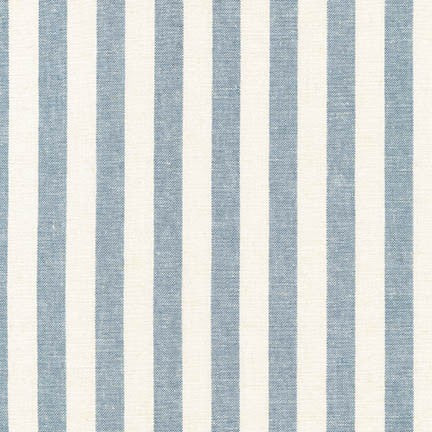 Robert Kaufman-REMNANT: Essex Classic Wovens, Chambray Stripes 30% OFF 1.66 YDS-fabric remnant-gather here online