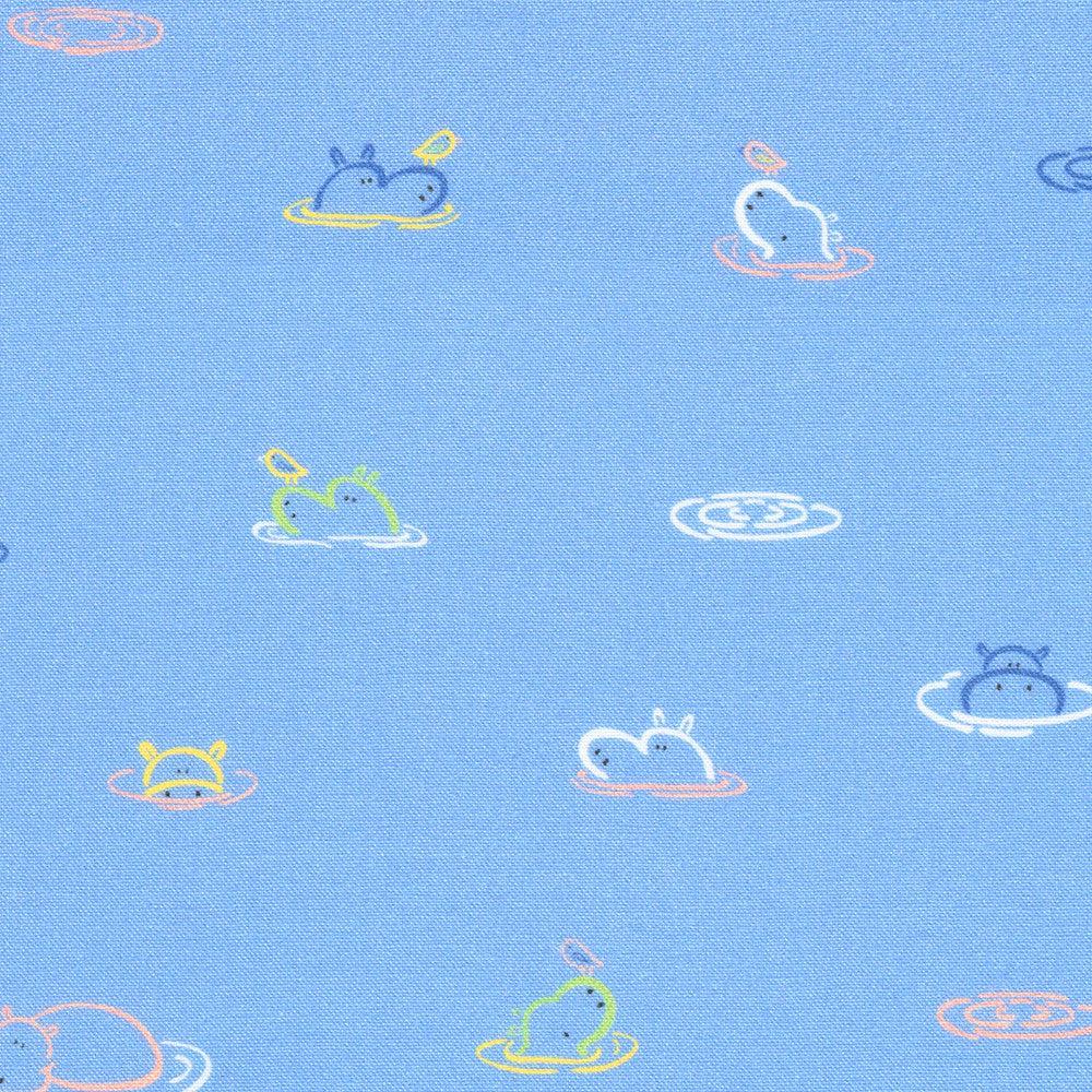 Robert Kaufman-Swimming Hippos Lake-fabric-gather here online