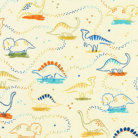 Robert Kaufman-Dino Trails Bone-fabric-gather here online