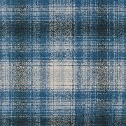 Robert Kaufman-Mammoth Flannel, Blue 15595-4-fabric-gather here online